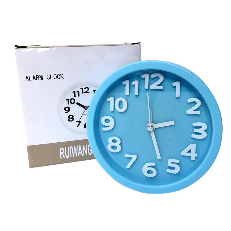 Three-dimensional Digital Silent Alarm Clock Creative Children's Student Bedside Bedroom Desktop Clock Clock