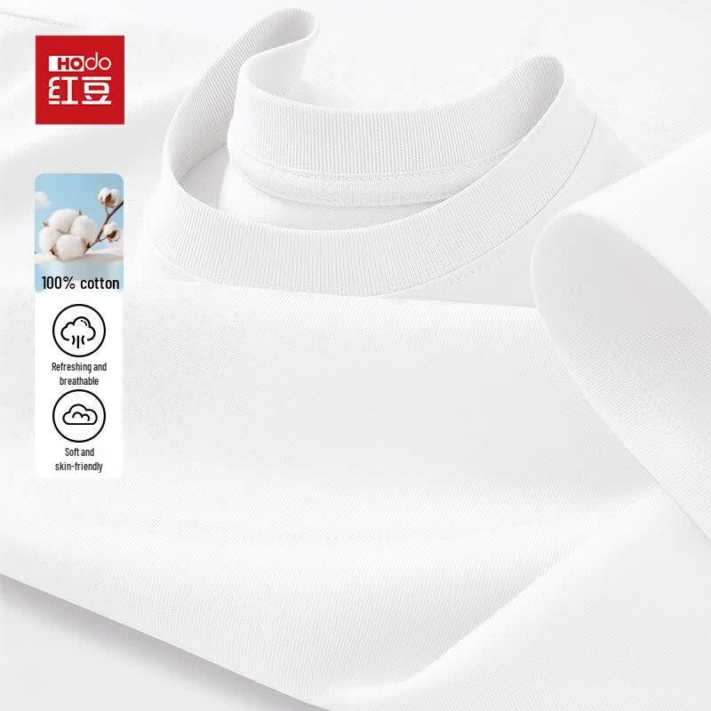 Hodo Men's Heavyweight Cotton Crewneck Long-Sleeve T-Shirt