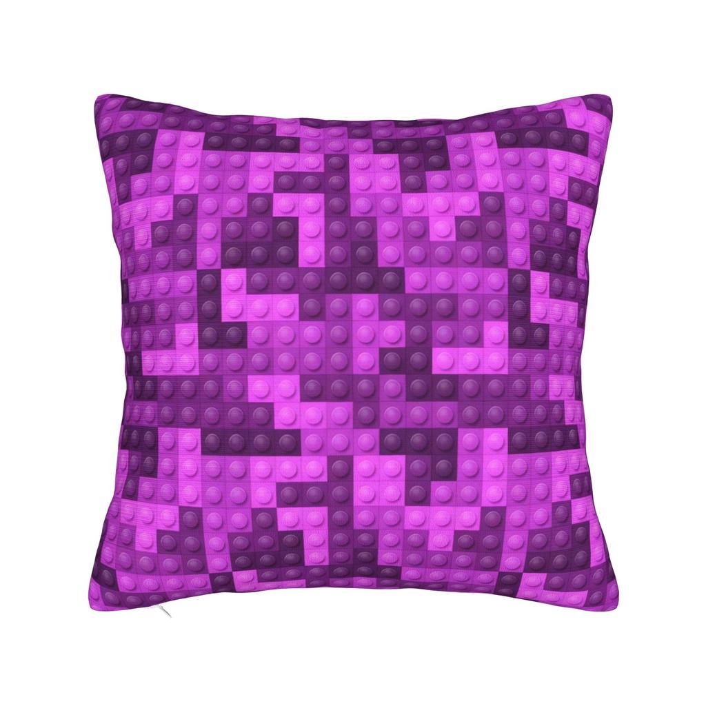 Rainbow Building Blocks Pattern Pillow Cover Soft Cushion Cover Morden Pillow Case For Living Room Bed Chair