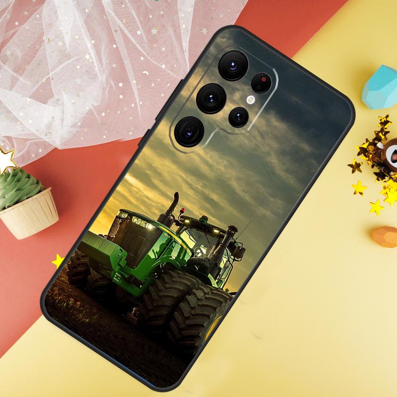 Farm Vehicle Tractor Case For Samsung Galaxy S22 S23 S24 Ultra S8 S9 S10 Plus Note 10 20 Ultra S20 S21 FE Cover
