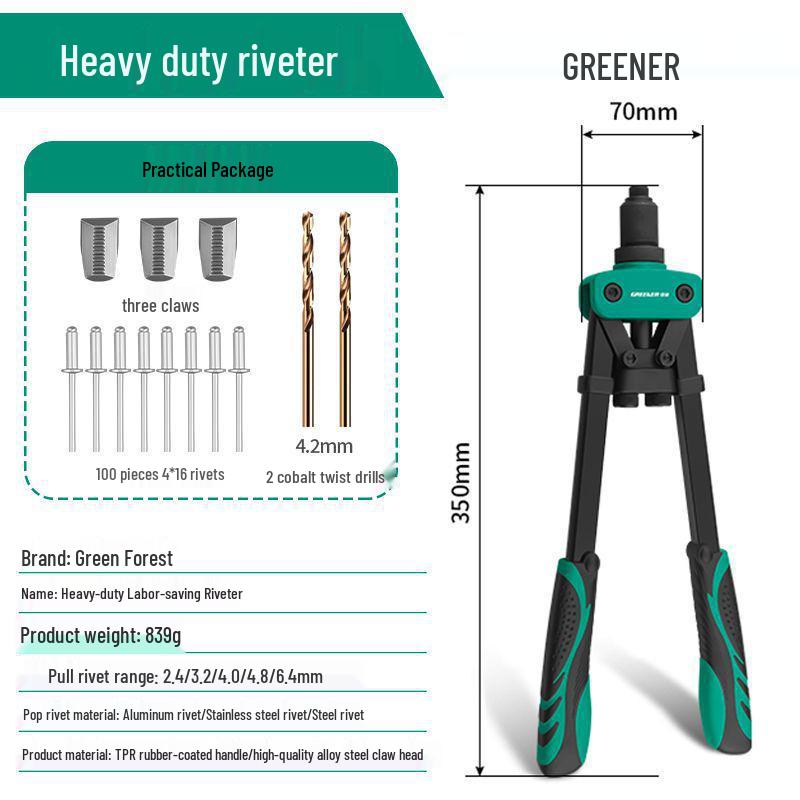 Manual Labor-Saving Rivet Gun for Core Pulling & Nut Riveting, Household Use