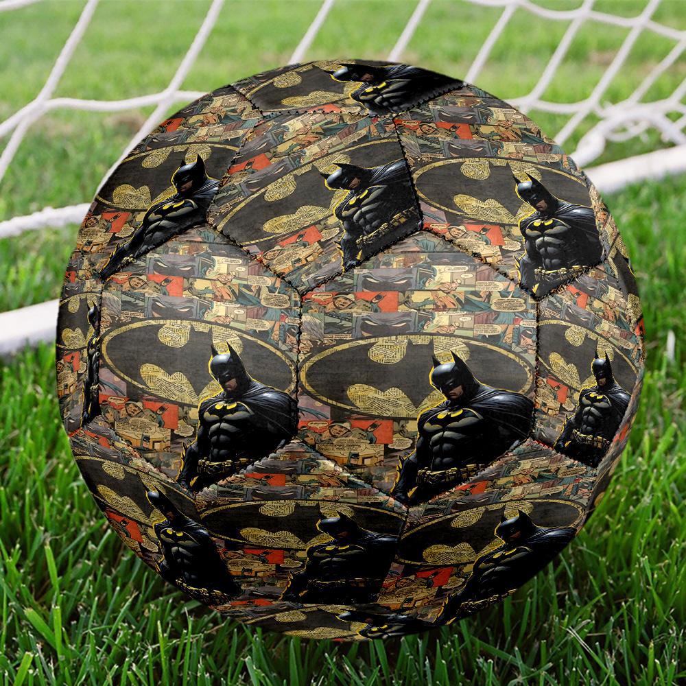 Superheroes Print Size 5 Soccer Ball, Standard Match Football for Sports Game and Team Practice, Ideal Gift for Soccer Fans
