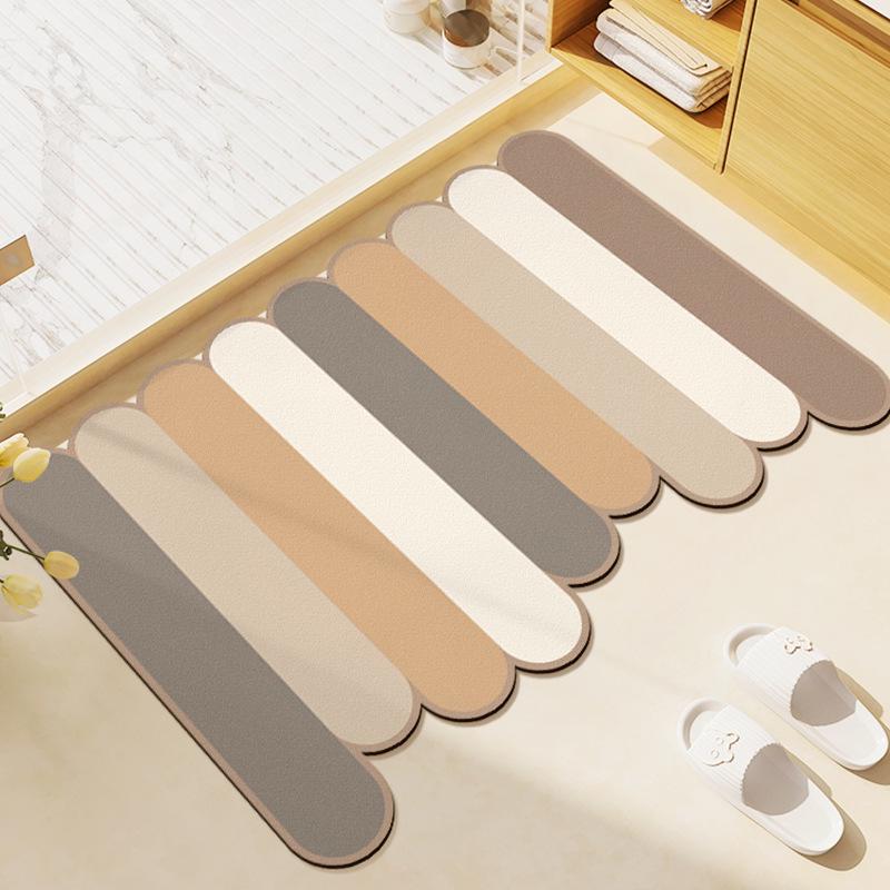 Quick-Dry, Non-Slip Absorbent Bathroom Mat - Customizable & Easy to Clean.