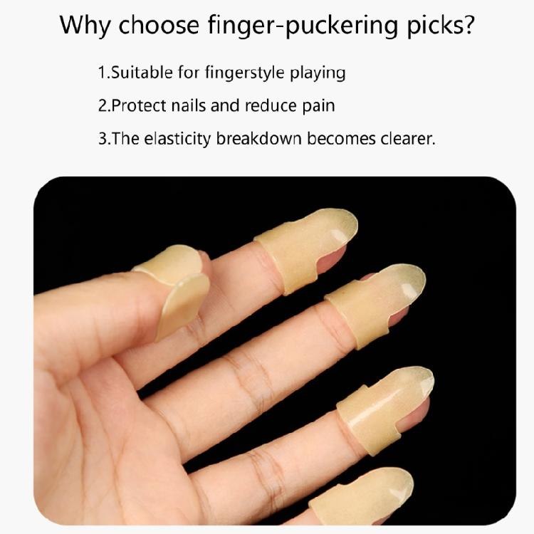 Comfortable Fit Thumb or Finger Glow Picks Ergonomic Shape Design Glowing Guitar Ukulele Picks Reduced Hand Fatigues
