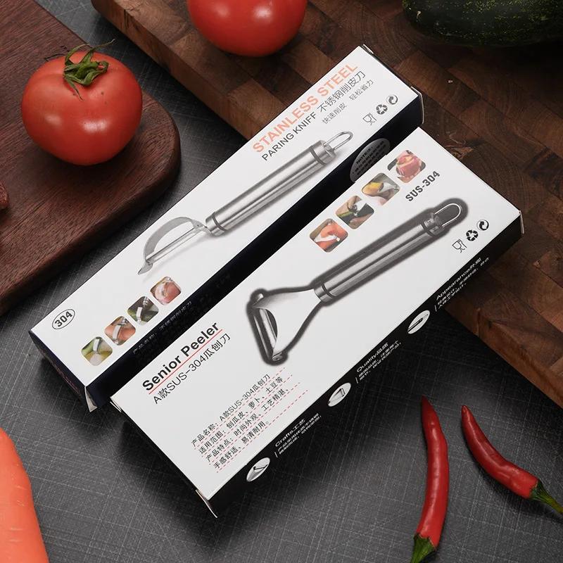 304 Stainless Steel Multifunctional Peeler for Household Kitchen Peeling Apples, Potatoes, Vegetables, Melons, Peeling Knife