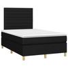 3142403 vidaXL Divan Bed with Mattress Black 120x200 Cm Fabric