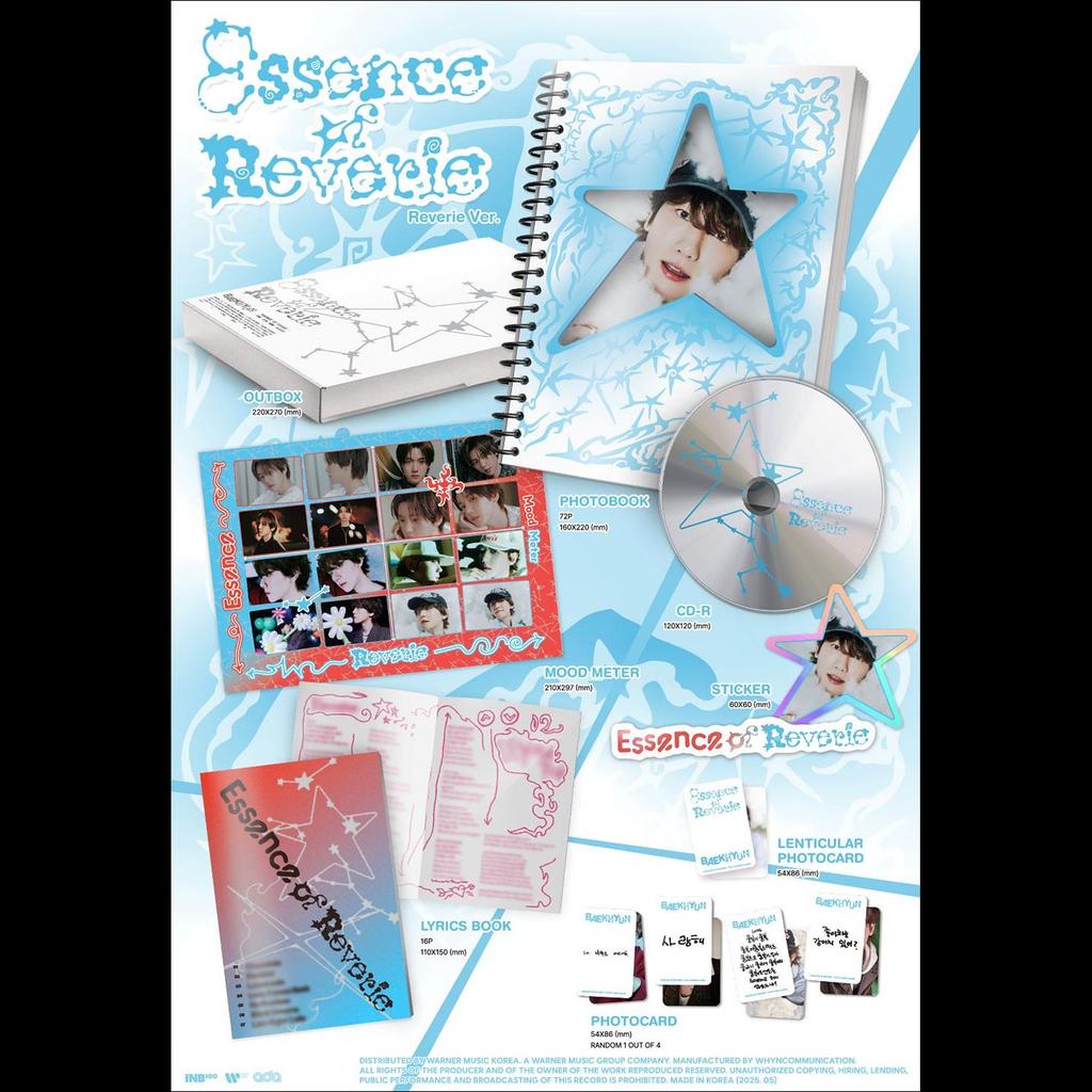 BAEKHYUN - Essence of Reverie 5th Mini Album Photobook Ver. (Essence Ver., Reverie Ver.)
