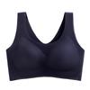 Big Breasts Show Small Gathering Ice Silk Beautiful Vest Bra Seamless Sports Bra Breathable and Small Without Steel Ring