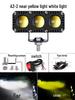Super Bright LED Motorcycle Spotlights: High/Low Beam, Yellow & White, for Electric Vehicles & Tricycles