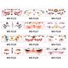 Disposable Halloween Face Tattoo Portable Long-acting Cheek Temporary Stickers Terrifying Transparent Bat Face Stickers