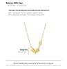 Banyan Tree Silver Letter Love Necklace: 3D Heart Clavicle Chain for Women