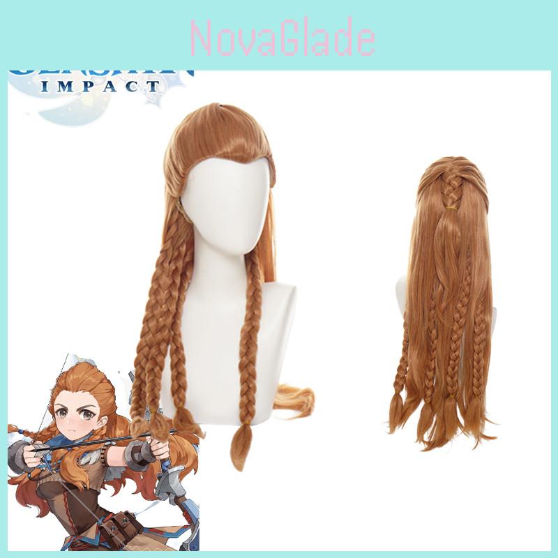 Genshin Impact Aloy Cosplay Wig Long Hair Halloween Costume Ideas