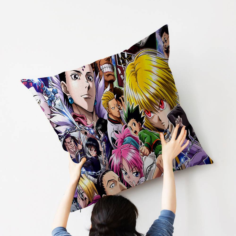 Anime Hunter X Hunters Personalized Pillow Dust Cover Bedroom Kids Party Decoration Pillowcase Birthday Children Gift