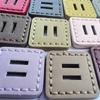 5pcs Creative Large Square Buttons 3.8cm Side Length Colorful PU 2-hole Buttons Winter Coat Large Buttons