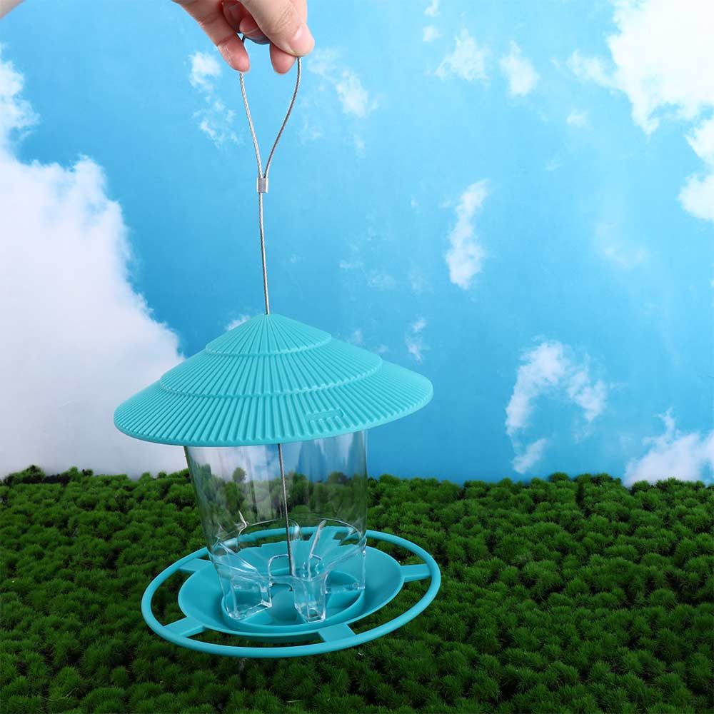 House Type Waterproof Outdoor For Pet Garden Flying Animal Bird Feeder Food Container Bird Supplies Feeding Tool