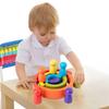 Building Block Rainbow Childrens Wooden Educational Toy Color Exercise Cognition