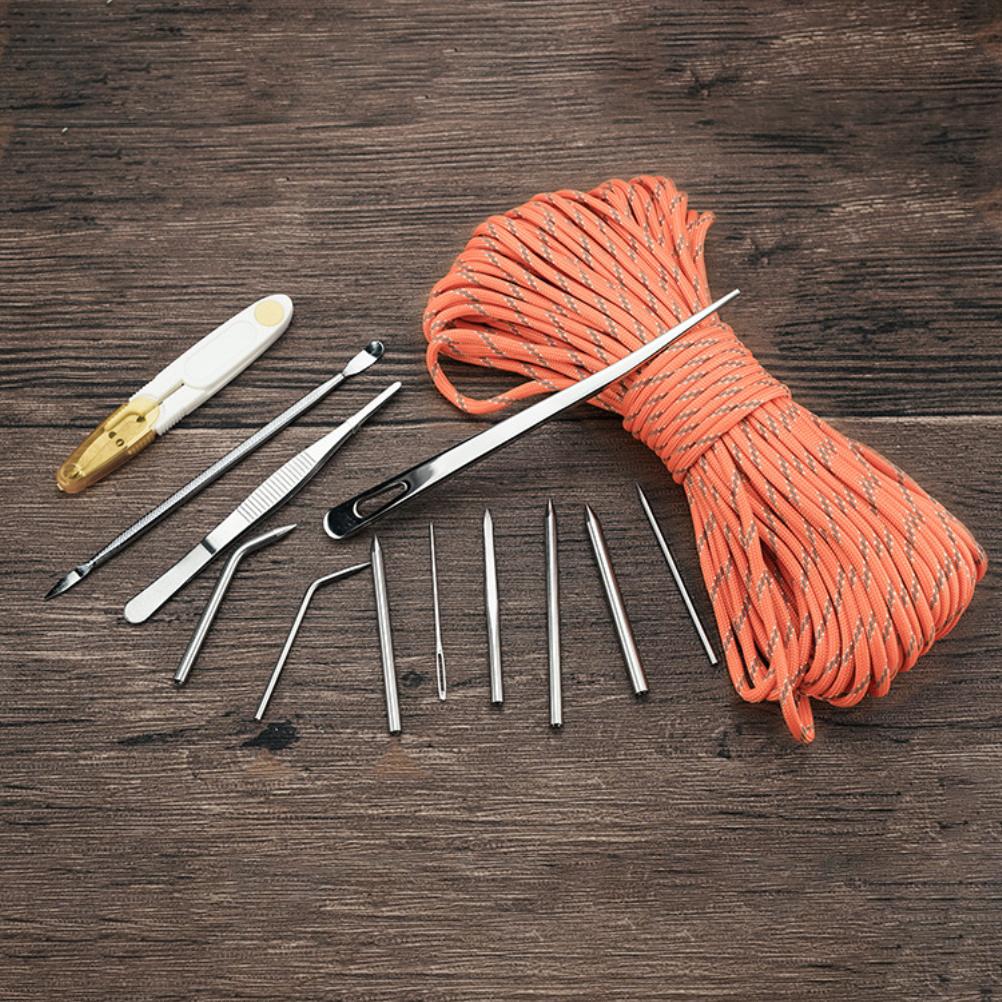 

Набор для шитья из паракорда 12 предметов DIY Paracord Браслет Jig Kit с набором игл из нержавеющей стали Paracord