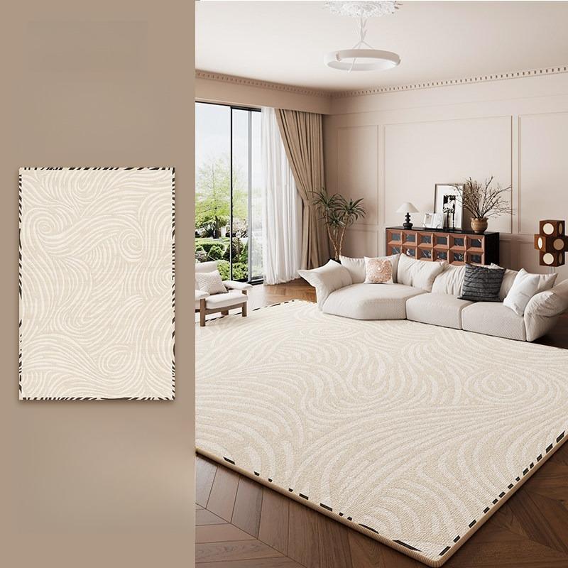 Franse Stijl Woonkamer Decoratie Lijn Tapijt Dik Pluche Nachtkastje Kleed Grote Vloerkleden voor Slaapkamer Pluizig Zacht Lounge Vloermat 80x160cm