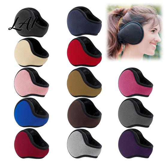 Breathable Thermal Ear Gear Foldable Winter Muffs for Men Women Fleece Warm Warmers Adjustable Windproof Covers Portable Outdoor Cold Weather