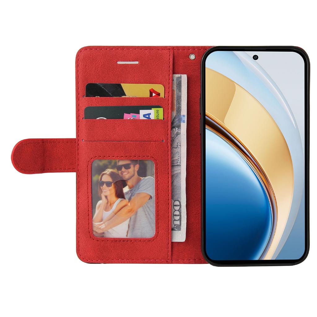 For vivo V40 Lite (Indonesia) 5G/V40 Lite (Indonesia) 4G Leather Case Wallet Stand Color Splicing Phone Cover
