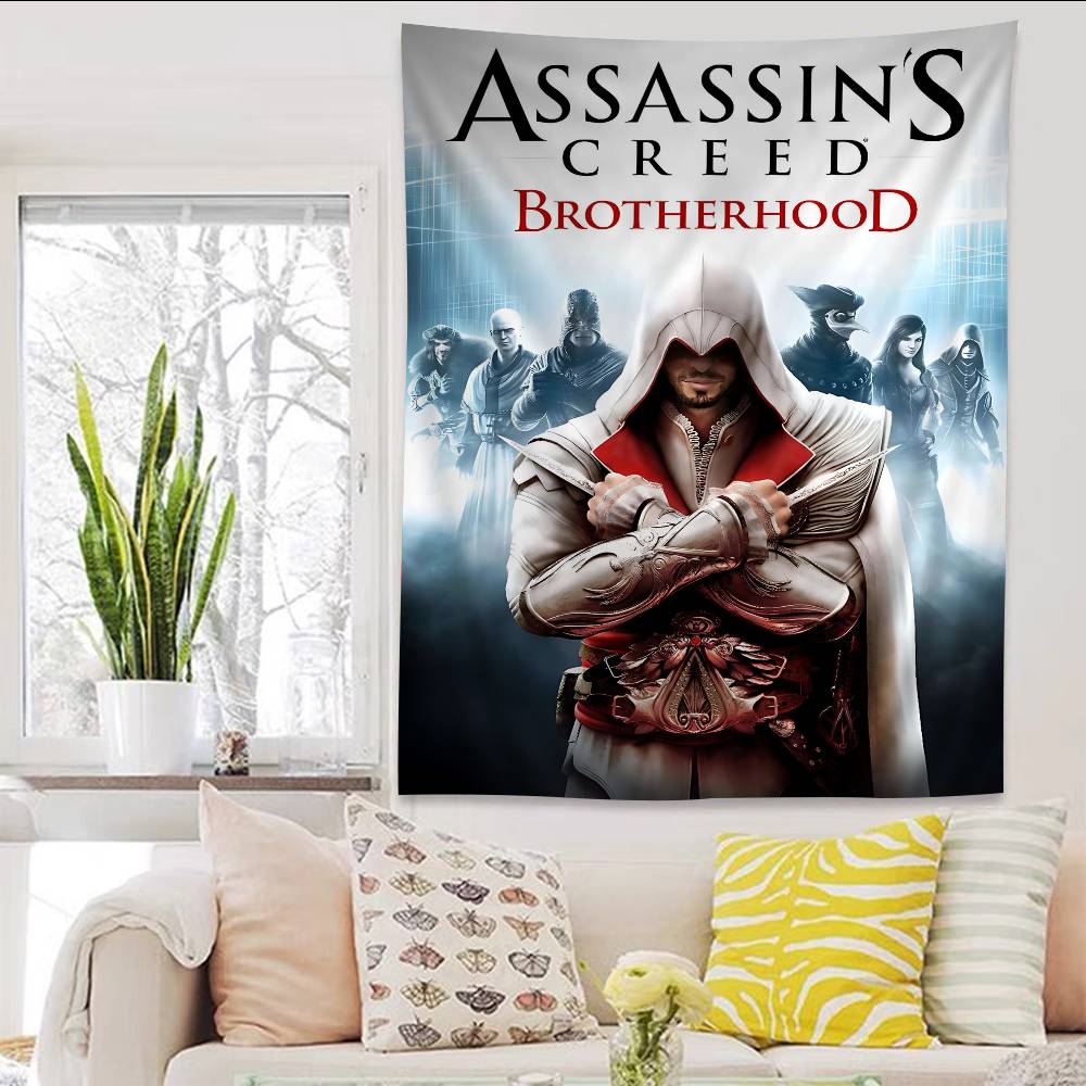 Game Classic AAssassins Cool CCreed Anime Tapestry Hanging Tarot Hippie Wall Rugs Dorm Home Decor
