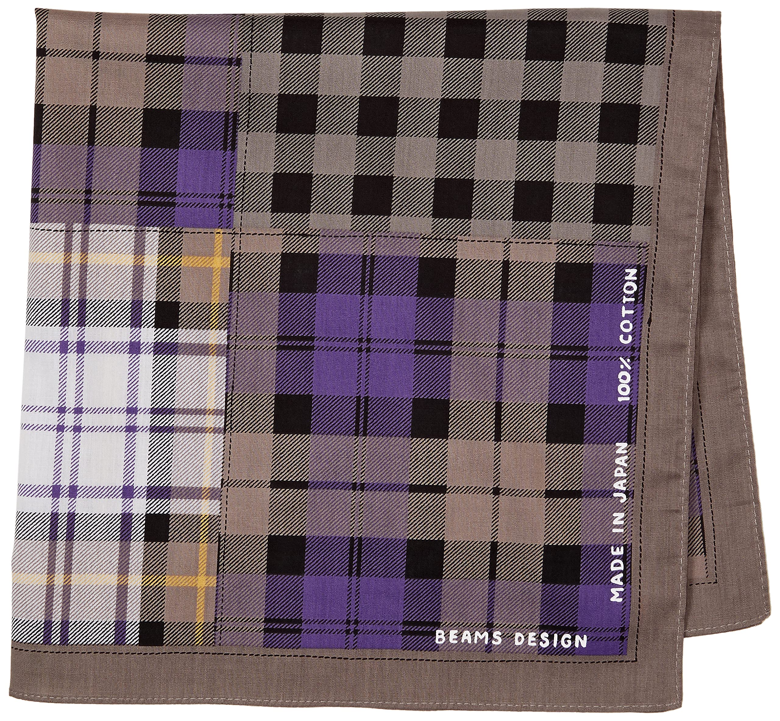 

Beams Дизайн Клетчатый Принт Носовой платок и 52см x 07001022C Женский (Антибактериальный Дезодорирующий), 07001022, Серый, 52см, серый