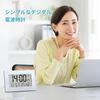 Alarm Clock Radio-controlled Temperature Humidity Meter Digital Wall Calendar Date Day Display Suitable Bedroom Tabletop Compatible AA Batteries Body