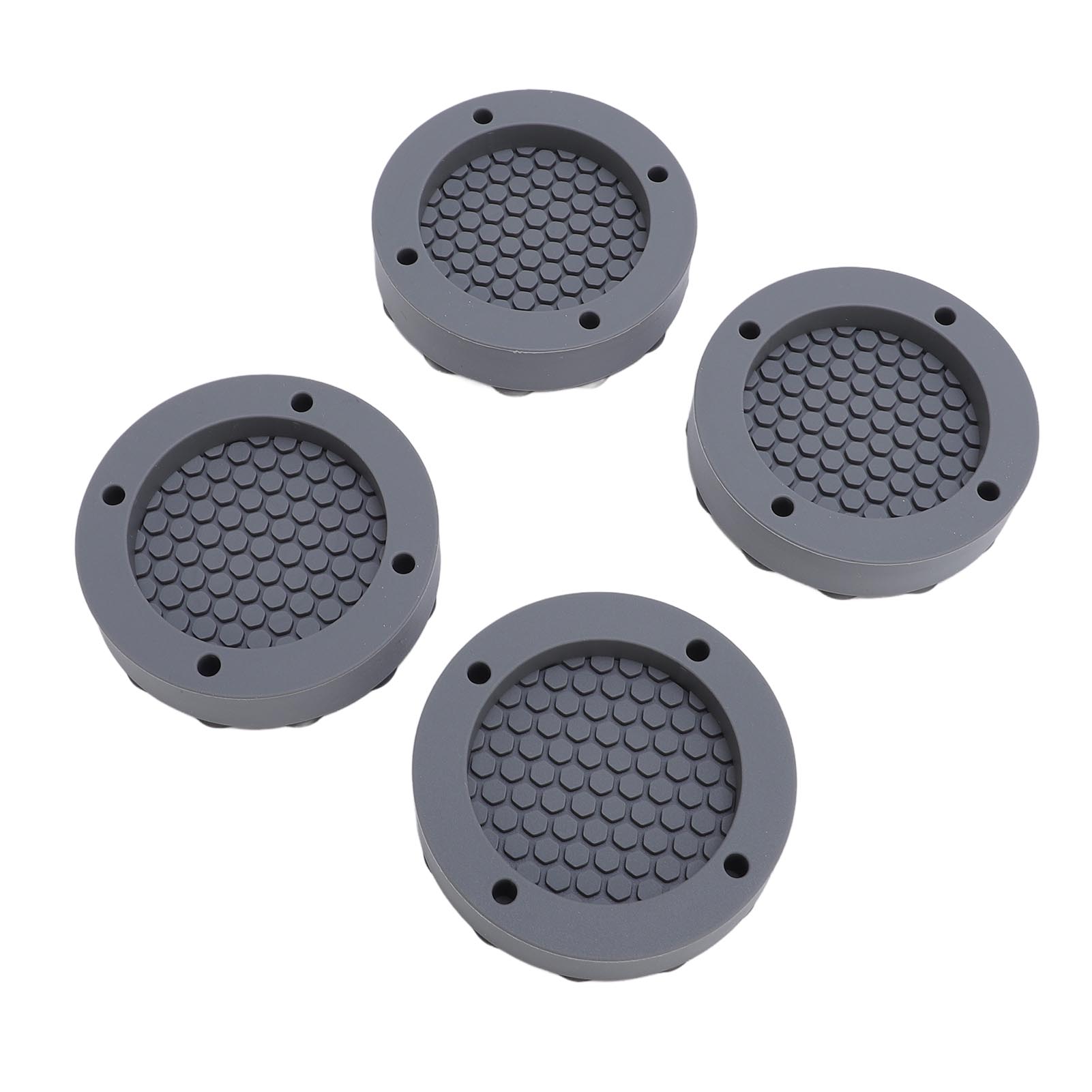 4pcs Washing Machine Vibration Damper with Powerful Suction Cup Washing Machine Anti Vibration Mat серый
