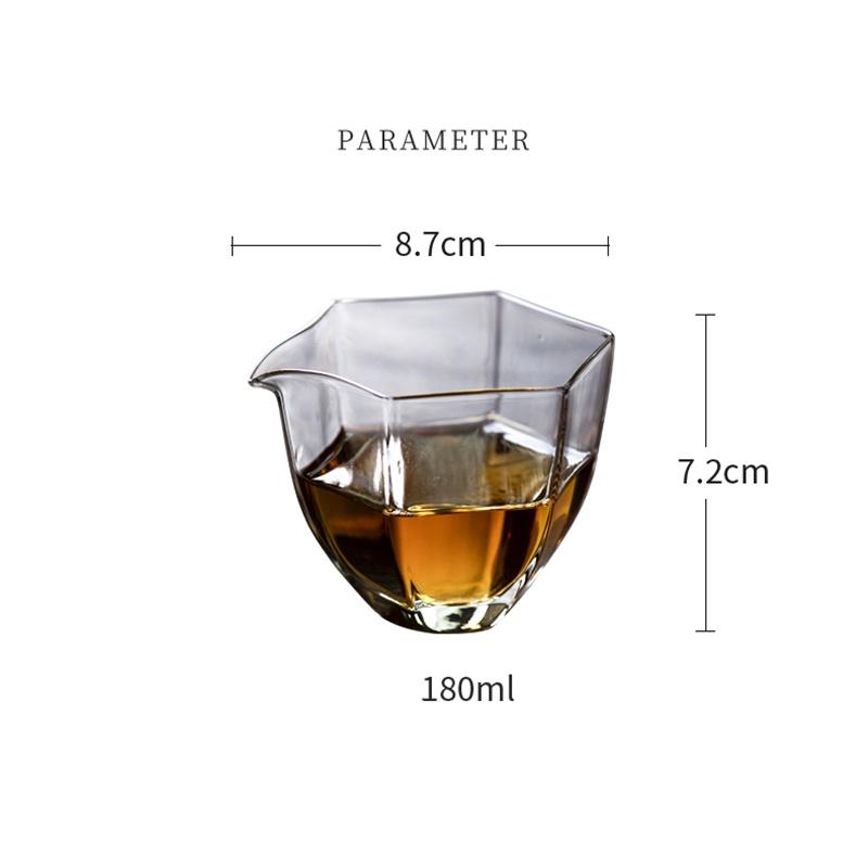 180ml Glass Fair Cup Small Tea Sea Japanese Style Tea Divider