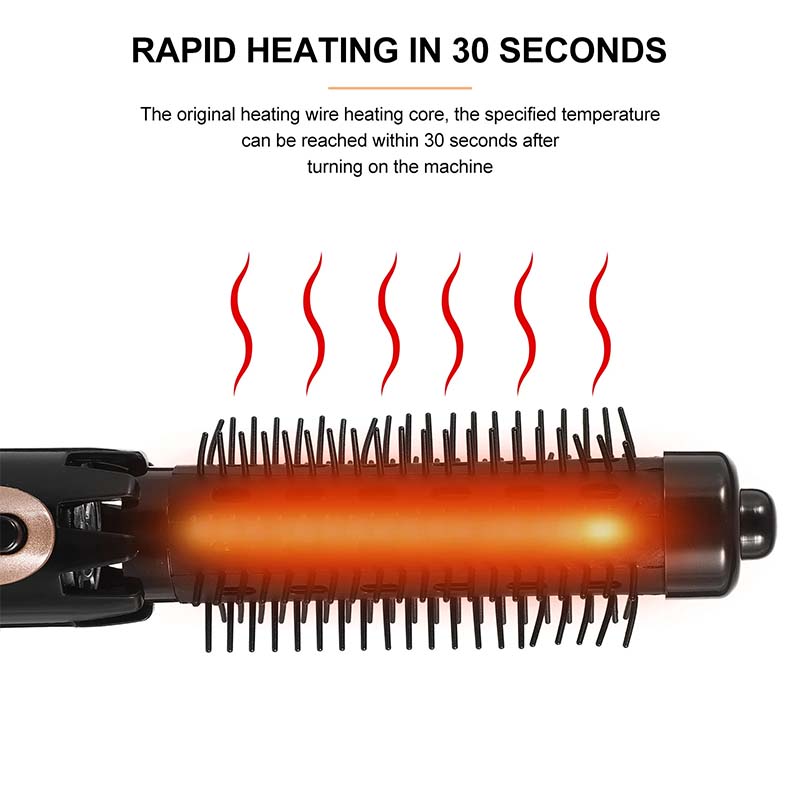 Hair Blower Brush Negative Ion Hair Dryer Brush 4 in 1 Blow Dryer Hair Curling Iron Straightening Brush