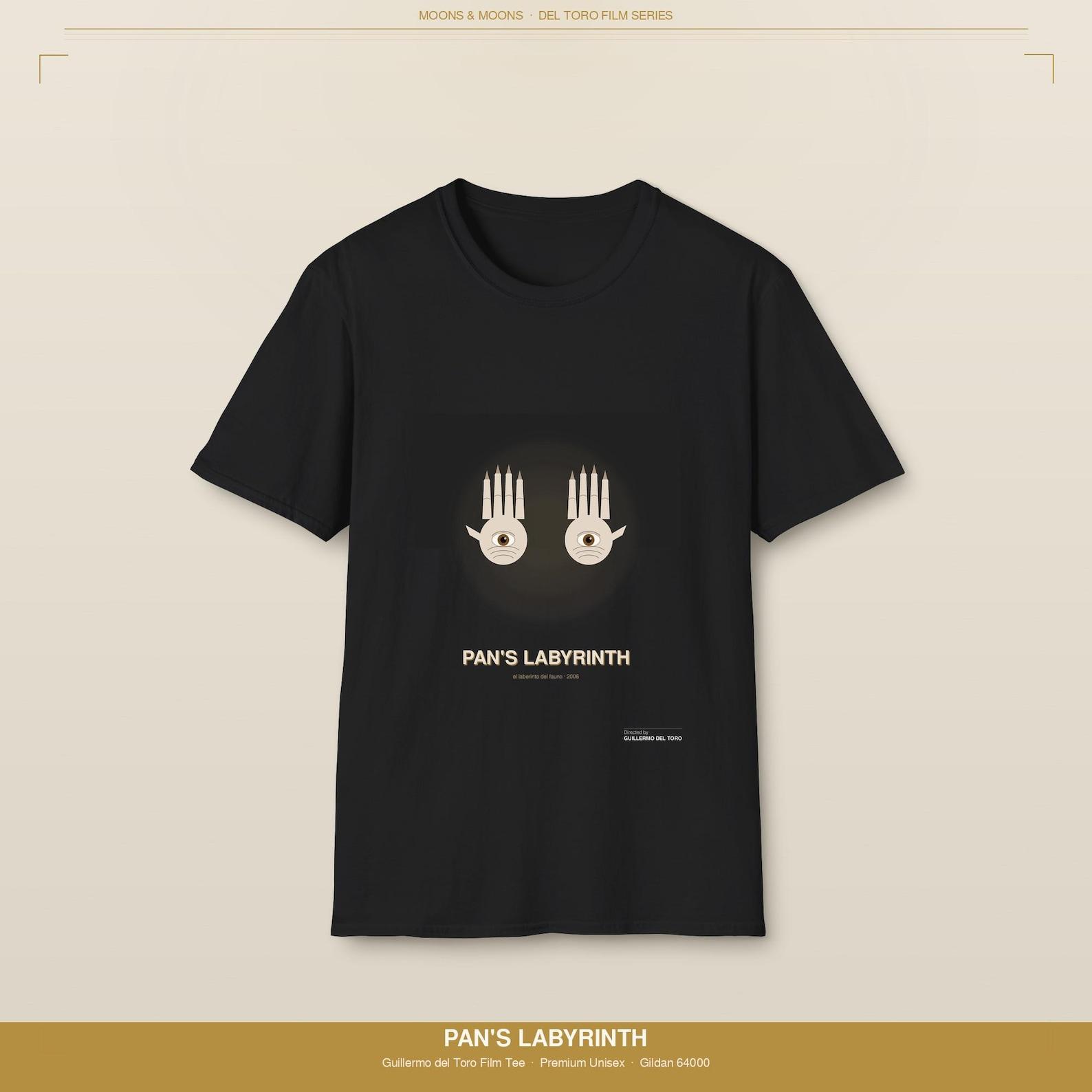 Pans Labyrinth Tshirt Guillermo del Toro Film Tee | Pale Man Dark Fantasy Movie Shirt 3XL
