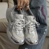 Dad shoes couple spring and summer new thick-soled mesh breathable heightening casual sports shoes