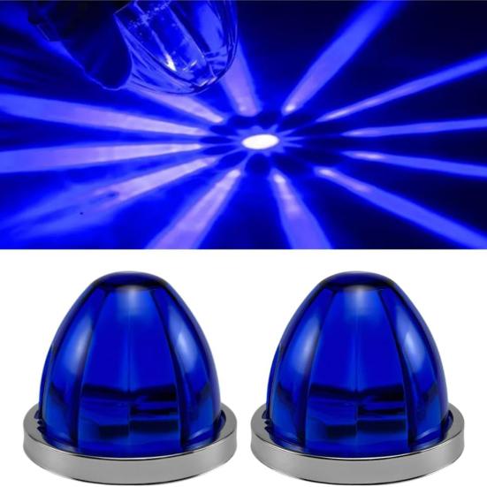 1/2Pcs LED Watermelon Wheel Lamps under Glow Side Lights Enhanced Visibility Safety Semi Truck Trailer Marker Lights