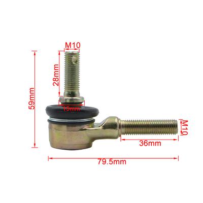 1 Pair M10-M12 Tie Rod End Kits For CF Moto 9030-101170 Steering Knuckle Cfmoto Tie Rod End Ball Joint Force 1000 800 500 X6 ATV
