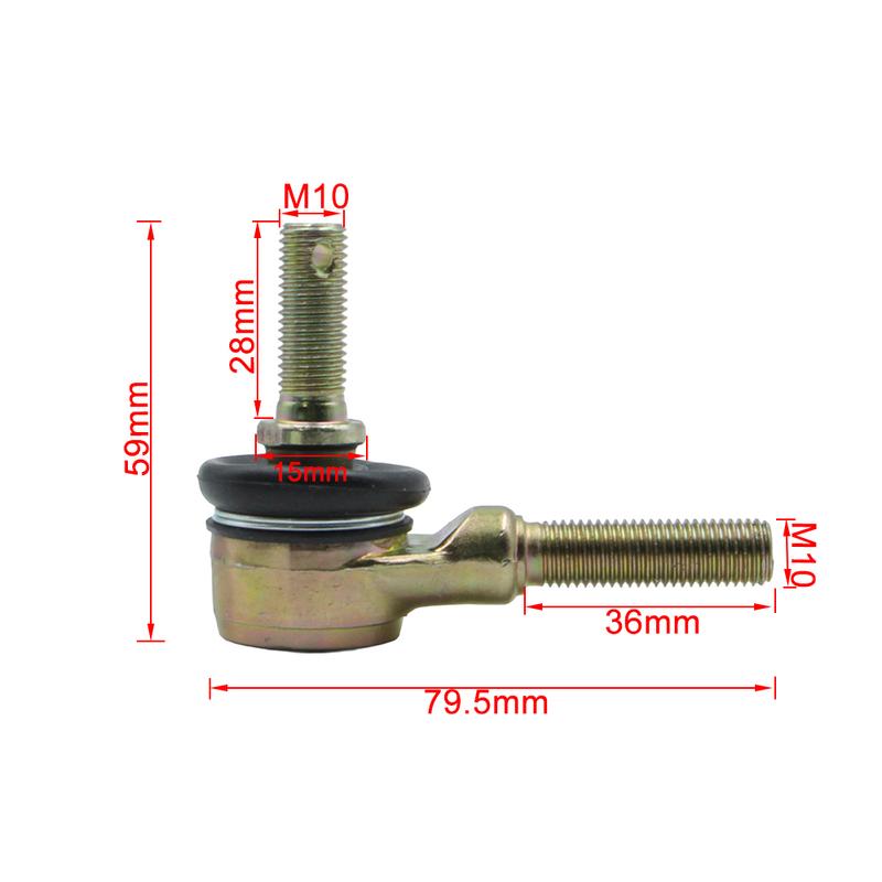 

1 Pair M10-M12 Tie Rod End Kits For CF Moto 9030-101170 Steering Knuckle cfmoto Tie Rod End Ball Joint force 1000 800 500 X6 ATV