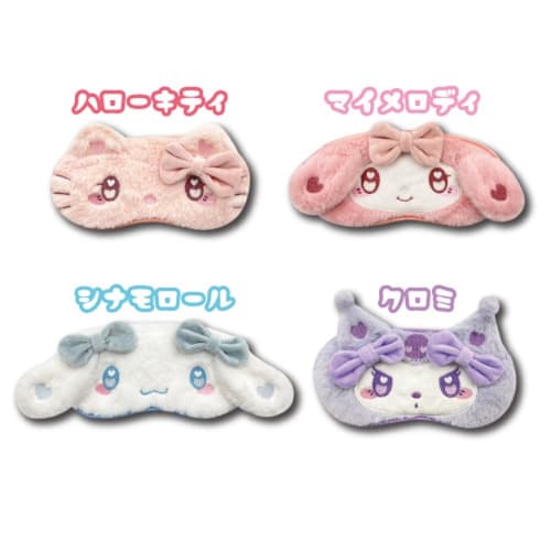 Hatayama Shoji Sanrio Characters Eye Mask, Soft and Fluffy, My Melody, H10 x W21cm, 34202604