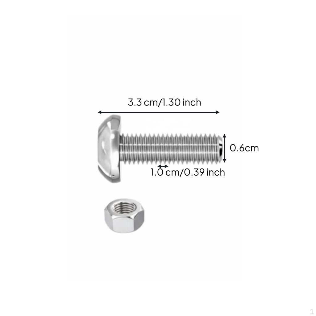 304 Stainless Steel Flat Head Hex Hollow Screw Assortment Kit, Rust Resistant, Suitable for Lamps,