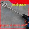 Electric Egg Beater & Meat Grinder Attachment - 304 Stainless Steel Mixing Rod Extension