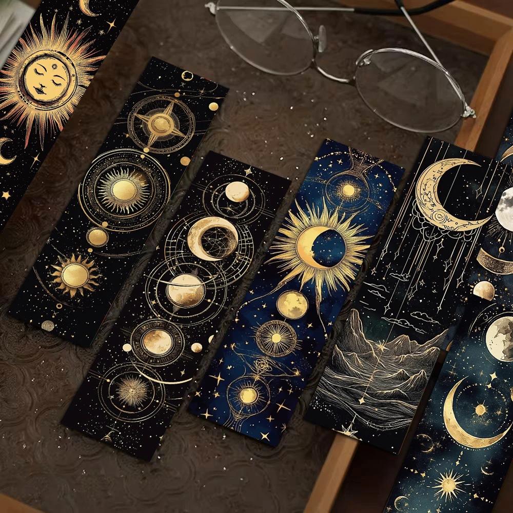 Vintage Celestial 30PCS DIY Bookmarks Mysterious Divination Art Stationery for Reading Page Marking Gift  Stationery Supplies