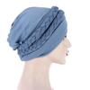 Stylish European & American Crystal-Pleated Turban: Twist Braid Headscarf for Muslim Wear