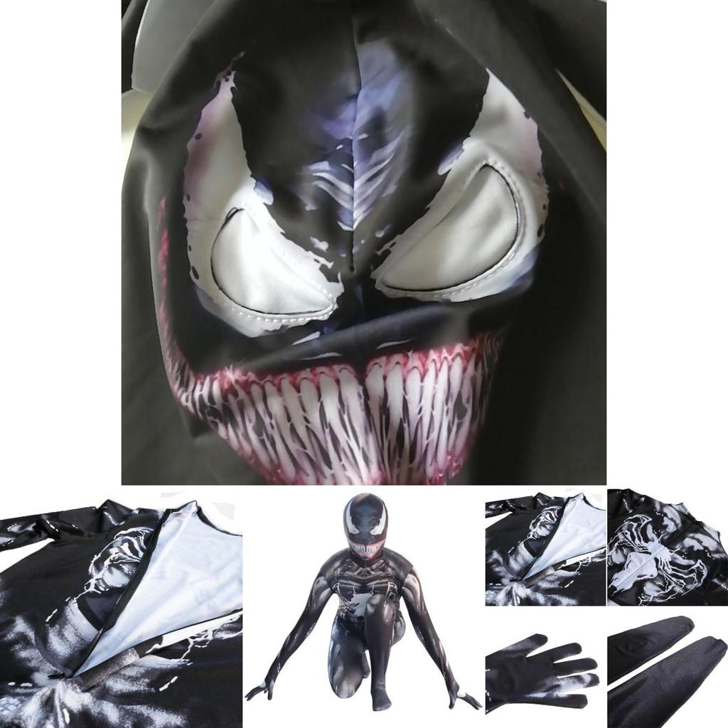 Venom Spider-man Cosplay Kostüm Jumpsuit Mit Exquisitem Design Und Atmungsaktivem Stoff Für Kinder Und Erwachsene