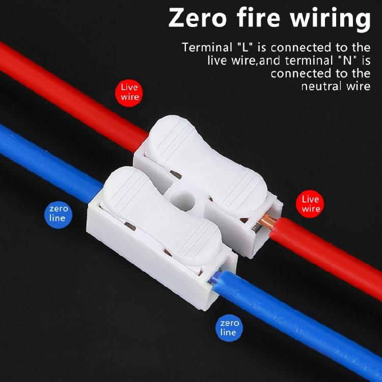 Instantly Terminal Block Spring Clamp Terminal Cable Clamp High Conductivity For Various Wire Gauges Heatproof Insulation