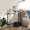 Console Table Hallway Table with Adjustable Foot Pads, Anti-Tip 75 X 24 X 76 Cm for Small Spaces Black