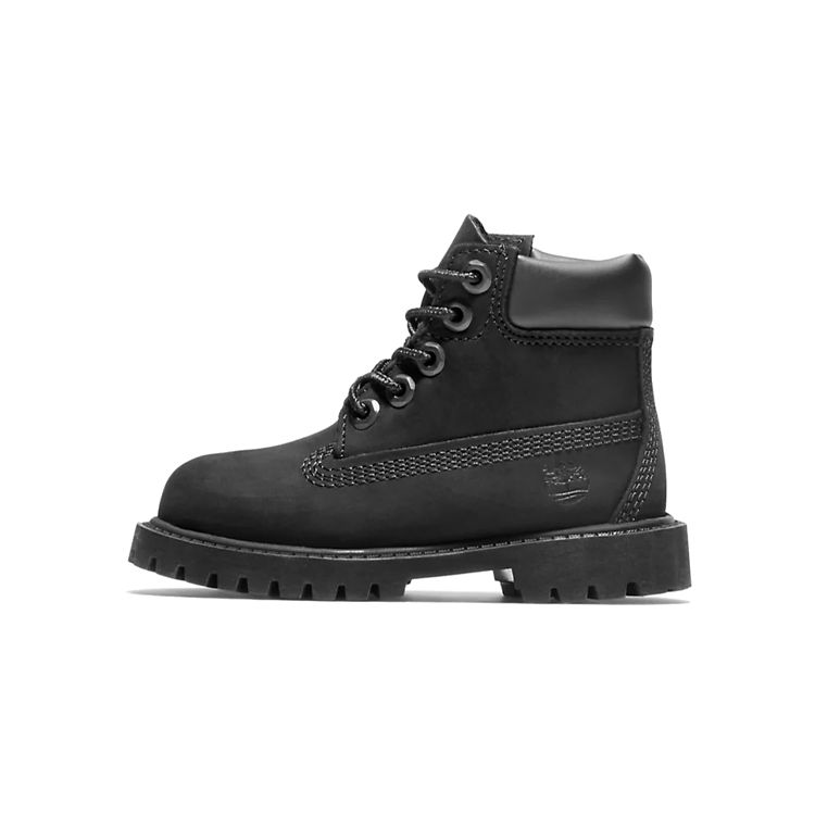 Timberland 6 Inch Premium Boot Toddler Triple Black Baby Sneakers TB012807-001