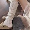 Hollow-Out Knit Calf Socks – Warm, Layered, Versatile for Autumn/Winter