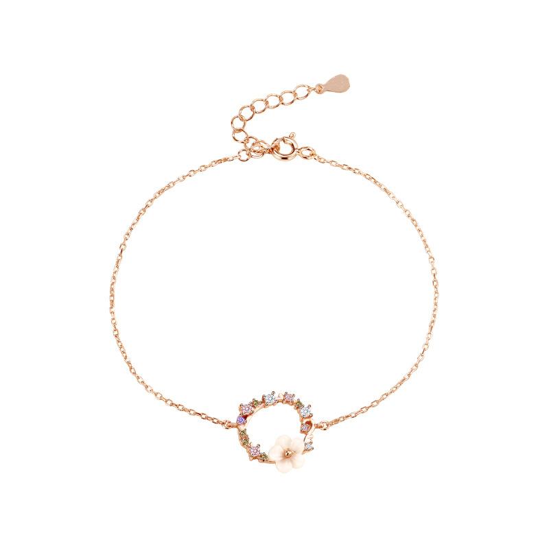 Summer New Small Daisy Wreath Bracelet Female Ins Small Fresh Internet Celebrity Mori Niche Design Jewelry