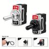 5Pcs Heavy Duty Car Boat Rocker Toggle 250V 2Pin SPST ON/OFF Rocker Switches With Waterproof Boot Spst Rocker 