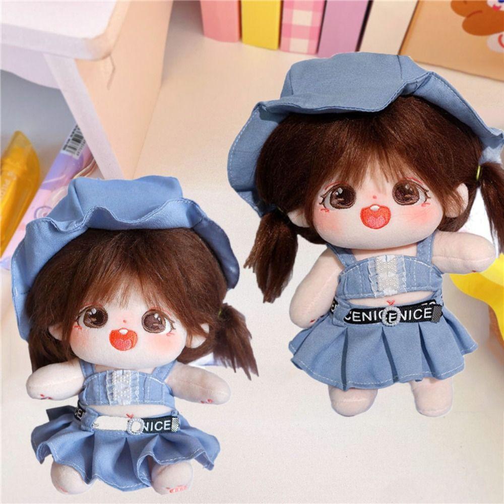 T-shirt 15/20cm Cotton Doll Clothes Princess Skirt Plush Toy Clothes Cute Idol Doll Clothes  Kids