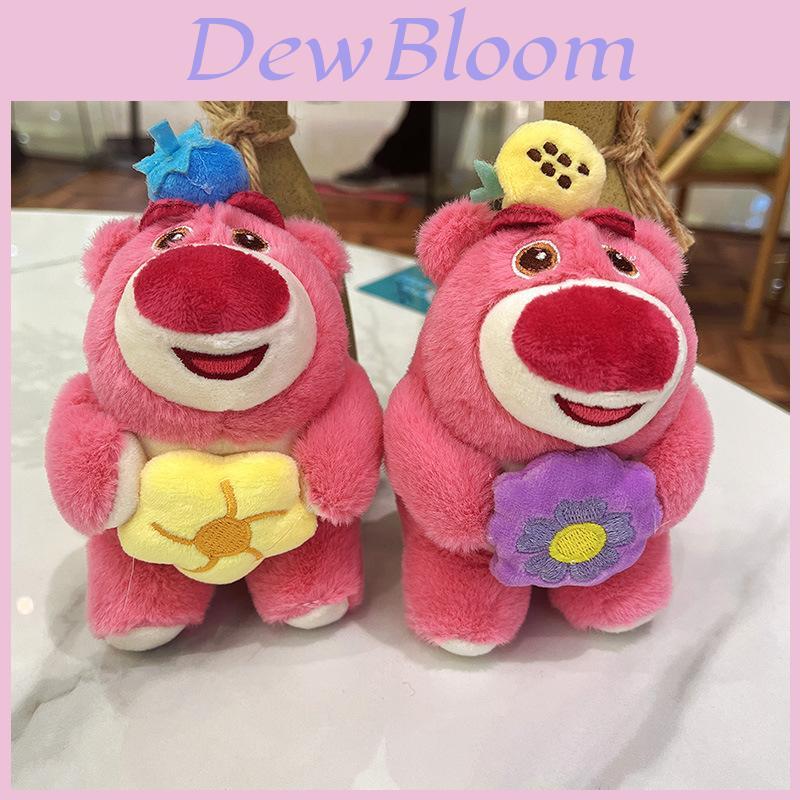 Cute Bear Flower Doll Pendant Plush Couple Toy Mini Accessory Wholesale