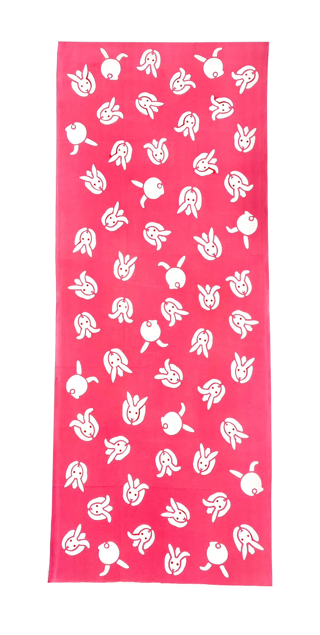 

[yYAGISEI] Ягисей Тю-окрашенный Тэнугуи (Тенугуи) Кролик Розовый Милый Животный Принт Сделано в Японии